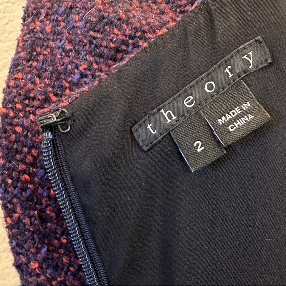 Theory Franita Geranium Multi Varro Tweed Dress - Picture 6 of 9